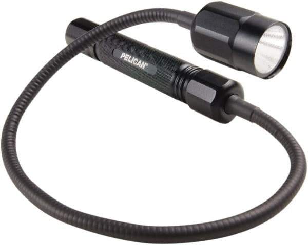 Pelican Products, Inc. - White LED Bulb, 65 Lumens, Hands-free Flashlight - Black Aluminum Body, 2 AA Alkaline Batteries Included - Apex Tool & Supply