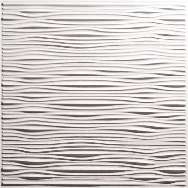 Genesis - Pack of 12 Drifts 23-3/4" x 23-3/4" x 0.11" Vinyl Ceiling Tiles - Apex Tool & Supply