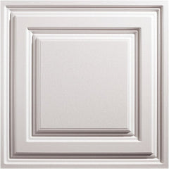 Genesis - Pack of 12 Icon Relief 23-3/4" x 23-3/4" x 0.11" Vinyl Ceiling Tiles - Apex Tool & Supply