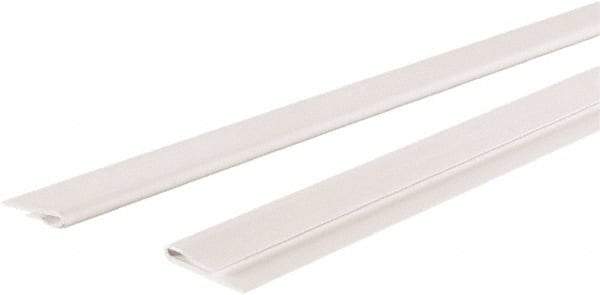 GridMAX - 4' Long x 1" Wide x 0.165" Thick, Vinyl Ceiling Grid Wall Molding Cover - ASTM E-84 Specification, White - Apex Tool & Supply