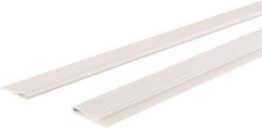 GridMAX - 4' Long x 1" Wide x 0.165" Thick, Vinyl Ceiling Grid Wall Molding Cover - ASTM E-84 Specification, White - Apex Tool & Supply