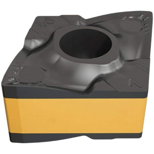 Iscar - CNMX341 M3MW Grade IC6025 Carbide Turning Insert - TiCN/Al2O3/TiN Finish, 80° Diamond, 9.52mm Inscr Circle, 4.4mm Thick, 0.4mm Corner Radius - Apex Tool & Supply
