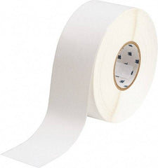Brady - 2-1/4" Wide x 1,200" Long, White Polyester Label Tape - For BradyJet J5000 - Apex Tool & Supply