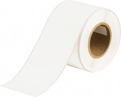 Brady - 4" Wide x 1,200" Long, White Vinyl Tape - For BradyJet J5000 - Apex Tool & Supply