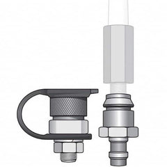 Checkers - Flag Pole Accessories Type: Warning Whip QD Base Mount Kit Material: Steel; Rubber - Apex Tool & Supply