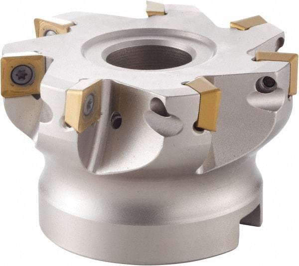 OSG - TNKU120608 GM Grade XC3030 Carbide Milling Insert - Al2O3/TiCN Finish, 6.55mm Thick, 10.8mm Inscribed Circle, 0.8mm Corner Radius - Apex Tool & Supply