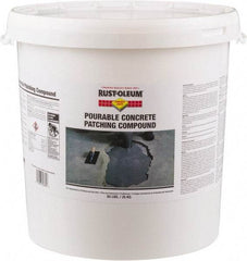 Rust-Oleum - 55 Lb Pail Concrete Patch - Gray, 46 Cu Ft/55 Lb Kit Coverage, Fiber Reinforced Portland Cement - Apex Tool & Supply