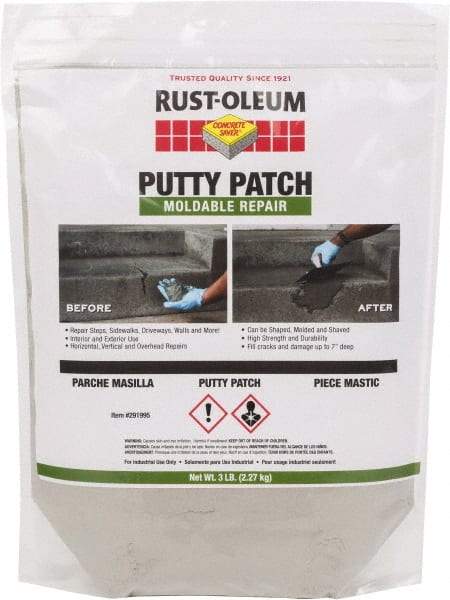 Rust-Oleum - 3 Lb Bag Concrete Saver - Gray, 1.5 Sq Ft at 1/4" Thick Coverage, Portland Cement - Apex Tool & Supply