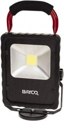 Bayco - 20 Watt, Electric, LED Portable Magnetic Mount Work Light - 12' Cord, 1 Head, 2,200 Lumens, Aluminum, 11-1/2" Long x 6.2" Wide x 3.1" High - Apex Tool & Supply