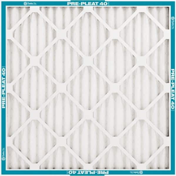 PrecisionAire - 18" Noml Height x 20" Noml Width x 2" Noml Depth, 30 to 35% Capture Efficiency, Wire-Backed Pleated Air Filter - MERV 8, Synthetic, Integrated Clay Coated Recycled Plastic Frame, For Any Unit - Apex Tool & Supply