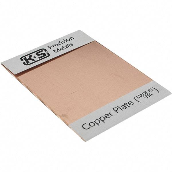 Made in USA - Copper Sheets Material: Copper Thickness (Decimal Inch): 0.0500 - Apex Tool & Supply