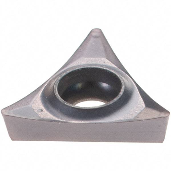 Hertel - TPGT21.51 FY Grade PH7910 Carbide Boring Insert - AlTiN Finish, 60° Triangle, 11° Relief Angle, 1/4" Inscr Circle, 0.094" Thick, 0.015" Corner Radius - Apex Tool & Supply