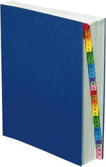 Pendaflex - 8-1/2 x 11", Letter Size, Blue, Indexed Sorters - Apex Tool & Supply
