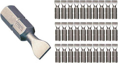 Wiha - 4.5mm Blade, 1/4" Drive Slotted Screwdriver Bit - 1" OAL - Apex Tool & Supply