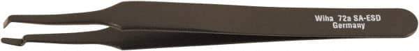 Wiha - 4-23/32" OAL SS-SA ESD Safe Tweezers - Wafer Tip - Apex Tool & Supply