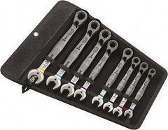 Wera - 11 Piece, 8mm to 19mm, Combination Wrench Set - Metric Measurement Standard, Chrome Vanadium Finish, Comes in Nylon Pouch - Apex Tool & Supply