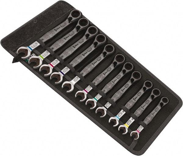 Wera - 8 Piece, 5/16" to 3/4", Combination Wrench Set - Inch Measurement Standard, Chrome Vanadium Finish, Comes in Nylon Pouch - Apex Tool & Supply