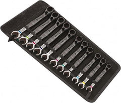 Wera - 8 Piece, 5/16" to 3/4", Combination Wrench Set - Inch Measurement Standard, Chrome Vanadium Finish, Comes in Nylon Pouch - Apex Tool & Supply