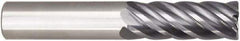 Niagara Cutter - 5/16", 6 Flute, Single End, Solid Carbide, 0.015" Corner Radius End Mill - 2" OAL, 38° Helix, Right Hand Flute, 3/4" LOC, Right Hand Cut - Apex Tool & Supply