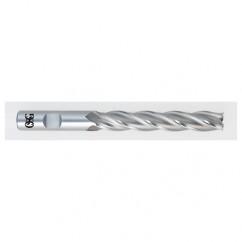 1 Dia. x 8-1/2 Overall Length 4-Flute Square End HSS-CO SE End Mill-Round Shank-Non-Center Cutting-Uncoated - Apex Tool & Supply
