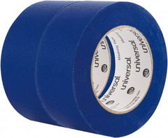 Universal One - 48mm Wide x 54.8 m Long Blue Crepe Paper Masking Tape - Series 6703, 5.5 mil Thick, 23 In/Lb Tensile Strength - Apex Tool & Supply