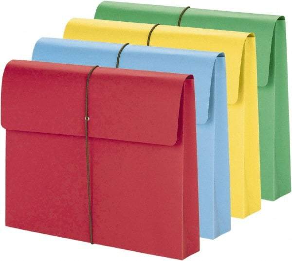 SMEAD - 8-1/2 x 11", Letter Size, Assorted Colors, Expansion Folders - Apex Tool & Supply