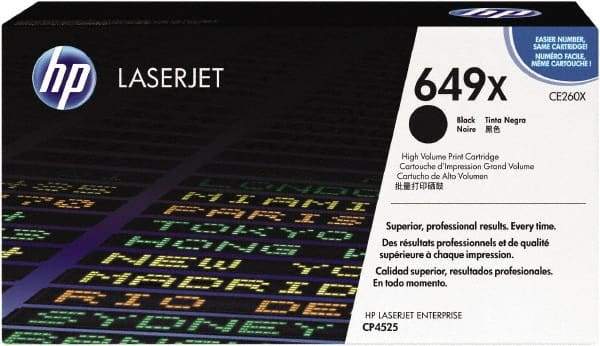 Hewlett-Packard - Black Toner Cartridge - Use with HP Color LaserJet Enterprise CP4525 - Apex Tool & Supply