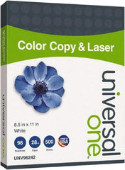 Universal One - 8-1/2" x 11" White Copy Paper - Use with Laser Printers, Copiers - Apex Tool & Supply