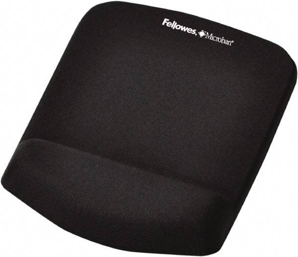 FELLOWES - Black Mouse Pad/Wrist Rest - Use with Mouse - Apex Tool & Supply