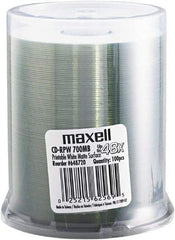 Maxell - Matte White CD-R Discs - Use with CD, DVD - Apex Tool & Supply