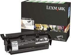 Lexmark - Black Toner Cartridge - Use with Lexmark X651de, X652de, X654de, X656de, X656dte, X658de, X658dfe, X658dme, X658dte, X658dtfe, X658dtme - Apex Tool & Supply
