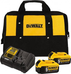 DeWALT - 20 Volt, 2 Battery Lithium-Ion Power Tool Charger - 1 hr to Charge, AC Wall Outlet Power Source, Batteries Included - Apex Tool & Supply