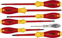 Wiha - 7 Piece Phillips, Slotted & Square Screwdriver Set - Comes in Box - Apex Tool & Supply