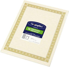 Geographic - 50 Sheet, 8-1/2 x 11", Certificate - Natural - Apex Tool & Supply