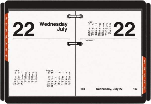 AT-A-GLANCE - 183 Sheet, 3 x 3-3/4", Desk Calendar Refill - White - Apex Tool & Supply