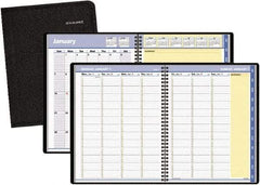 AT-A-GLANCE - 32 Sheet, 8-1/4 x 10-7/8", Weekly/Monthly Planner - Black - Apex Tool & Supply