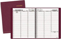 AT-A-GLANCE - 52 Sheet, 8-1/4 x 10-7/8", Appointment Book - Winestone - Apex Tool & Supply