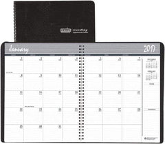 House of Doolittle - 12 Sheet, 8-1/2 x 11", Monthly Planner - Black - Apex Tool & Supply