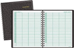 AT-A-GLANCE - 365 Sheet, 8 x 10-7/8", Group Daily Appointment Book - Black - Apex Tool & Supply