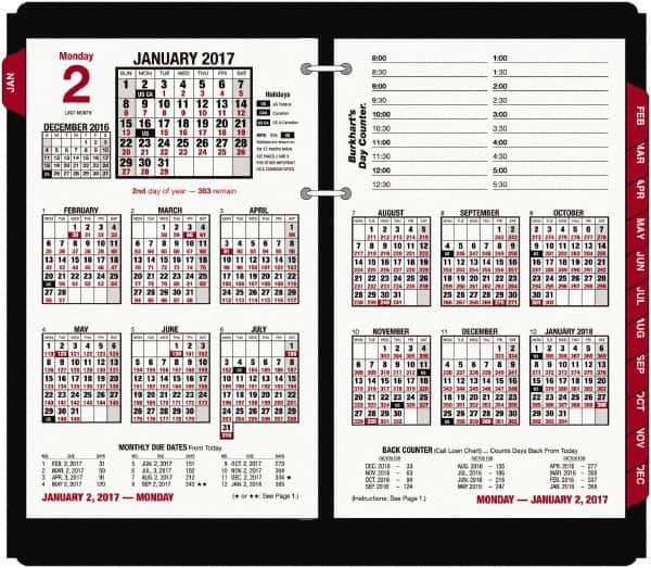AT-A-GLANCE - 215 Sheet, 4-1/2 x 7-3/8", Desk Calendar Refill - White - Apex Tool & Supply