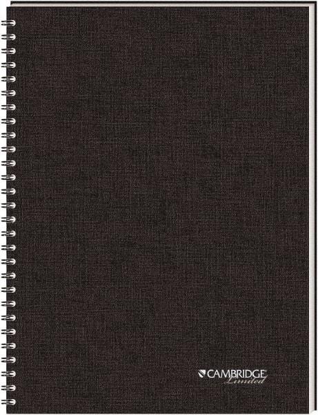 Cambridge - 80 Sheet, 5 x 8", Legal (Style) Meeting Notebook - Black - Apex Tool & Supply
