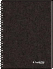 Cambridge - 80 Sheet, 5 x 8", Legal (Style) Meeting Notebook - Black - Apex Tool & Supply