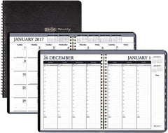 House of Doolittle - 12 Sheet, 8-1/2 x 11", Weekly/Monthly Planner - Black - Apex Tool & Supply