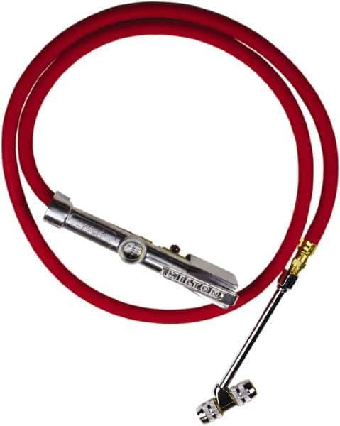 Milton - 160 Max psi Closed Check Aluminum/EPDM Inflator Gauge - Double Lock On Chuck, 1/4 FNPT, 10 to 160 psi Pressure Range - Apex Tool & Supply