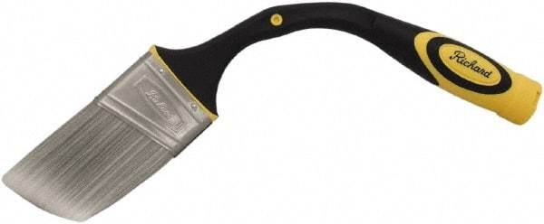 Richard - 2-1/2" Angle/Flat Nylon/Polyester Angular Brush - 3" Bristle Length, 8" Rubber Sash Handle - Apex Tool & Supply