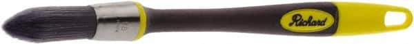 Richard - 3/4" Oval Polyester Trim Brush - 2" Bristle Length, 7" Rubber Sash Handle - Apex Tool & Supply