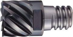 OSG - PXSM Grade XP3225 Carbide End Milling Tip Insert - Cr Finish, 6 Flutes, 16mm Cutting Diam, 11.2mm Depth of Cut, 38° Helix - Apex Tool & Supply