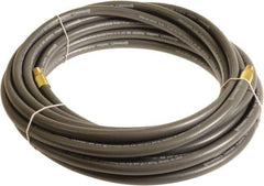 Continental ContiTech - 1/4" ID x 0.45" OD 25' Long Multipurpose Air Hose - MNPT x MNPT Ends, 300 Working psi, -10 to 158°F, 1/4" Fitting, Gray - Apex Tool & Supply