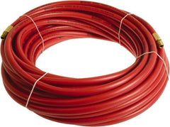 Continental ContiTech - 1/2" ID x 0.78" OD 75' Long Multipurpose Air Hose - MNPT x MNPT Ends, 300 Working psi, -10 to 158°F, 1/2" Fitting, Red - Apex Tool & Supply