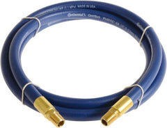 Continental ContiTech - 3/8" ID x 0.6" OD 10' Long Multipurpose Air Hose - MNPT x MNPT Ends, 300 Working psi, -10 to 158°F, 1/4" Fitting, Blue - Apex Tool & Supply